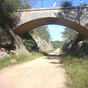 6,5 km après Montarnaud, le chemin emprunte une ancienne voie ferrée.